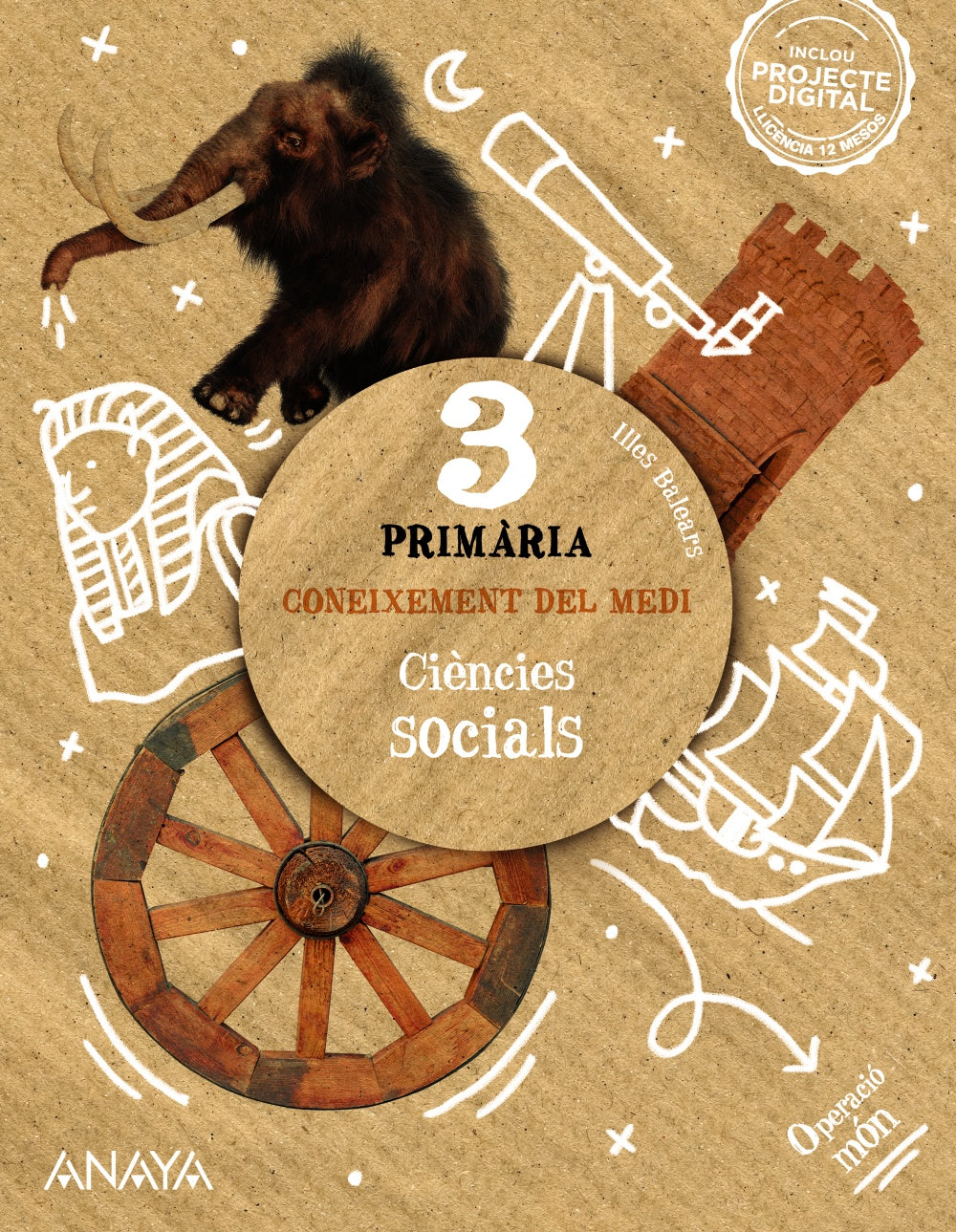 Coneixement del medi. Ciències socials 3. (3º Primaria) Operació món | Varios autores | 9788414333532 (ANAYA TEXTO) Imagen principal del producto