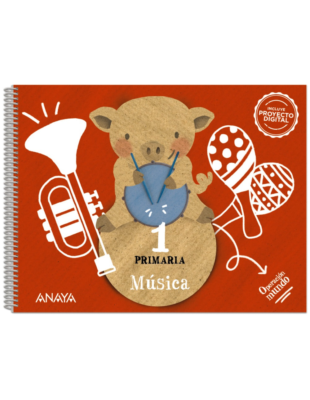 Música 1 (1º Primaria) Operación Mundo | Varios autores | 9788414311806 (ANAYA TEXTO)
