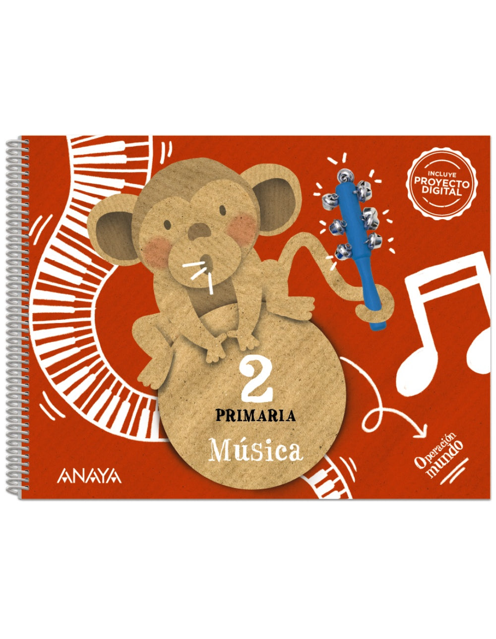 Música 2 (2º Primaria) Operación Mundo | Varios autores | 9788414311820 (ANAYA TEXTO)