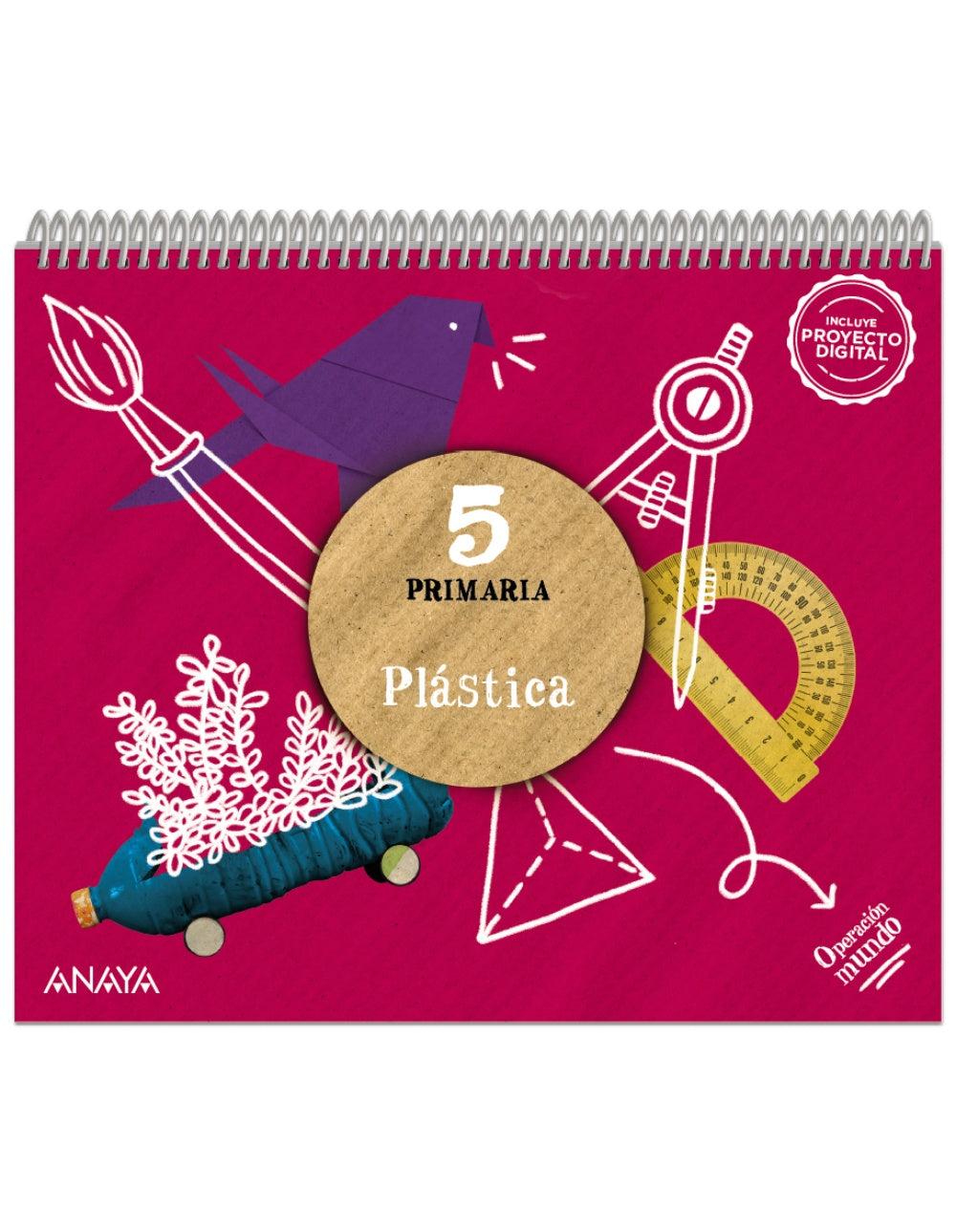 Plástica 5 (5º Primaria) Operación Mundo | Varios autores | 9788414322499 (ANAYA TEXTO)