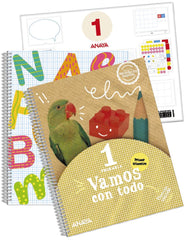 Vamos con todo 1. Primer trimestre. Cuadrícula. + Lectoescritura cuadrícula + Material manipulativo (1º Primaria) Operación Mundo | Varios autores | 9788414320297 (ANAYA TEXTO)