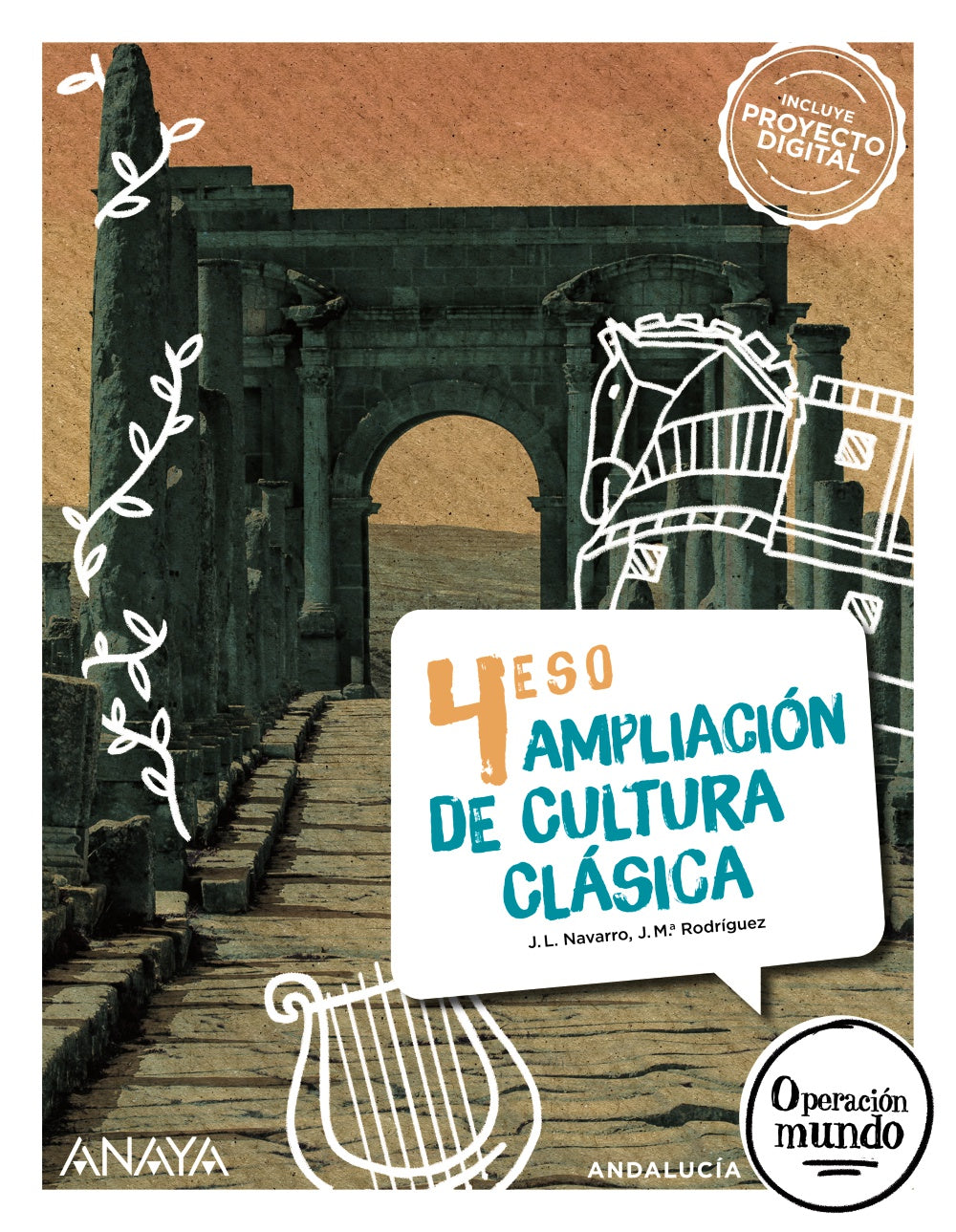 Ampliación de Cultura Clásica 4 (4º ESO) Operación Mundo | Varios autores | 9788414331996 (ANAYA TEXTO) Imagen principal del producto