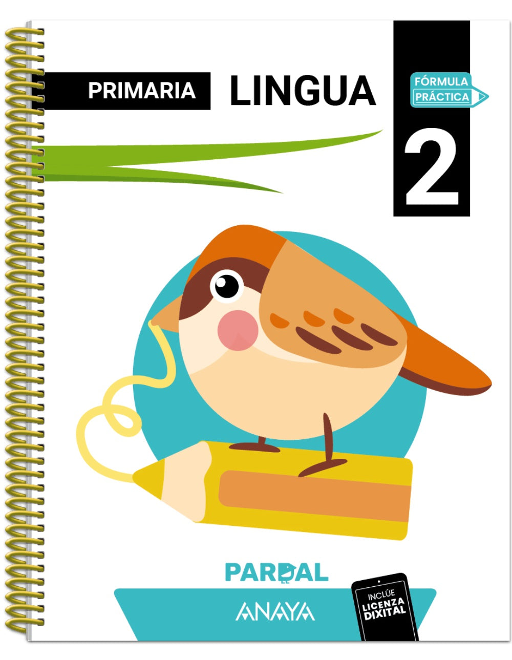 Lingua 2. Pardal (2º Primaria) Fórmula Práctica | Anaya Educación | 9788414344552 (ANAYA TEXTO) Imagen principal del producto