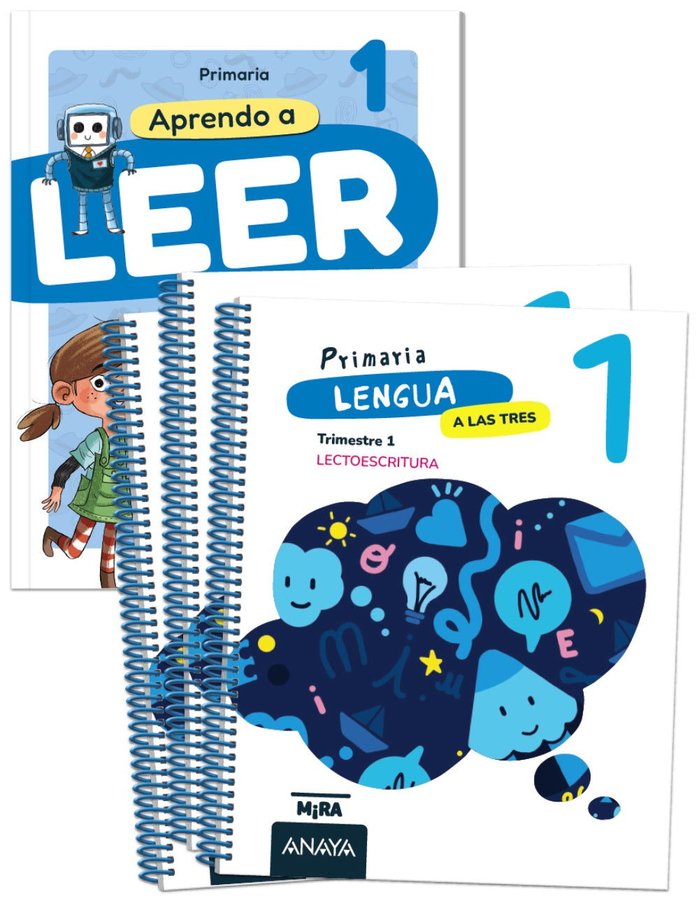 Lengua 1. A las tres. + Aprendo a leer con Detectives del recreo. Grupo Anaya (ANAYA EDUCACIÓN) 9788414345672