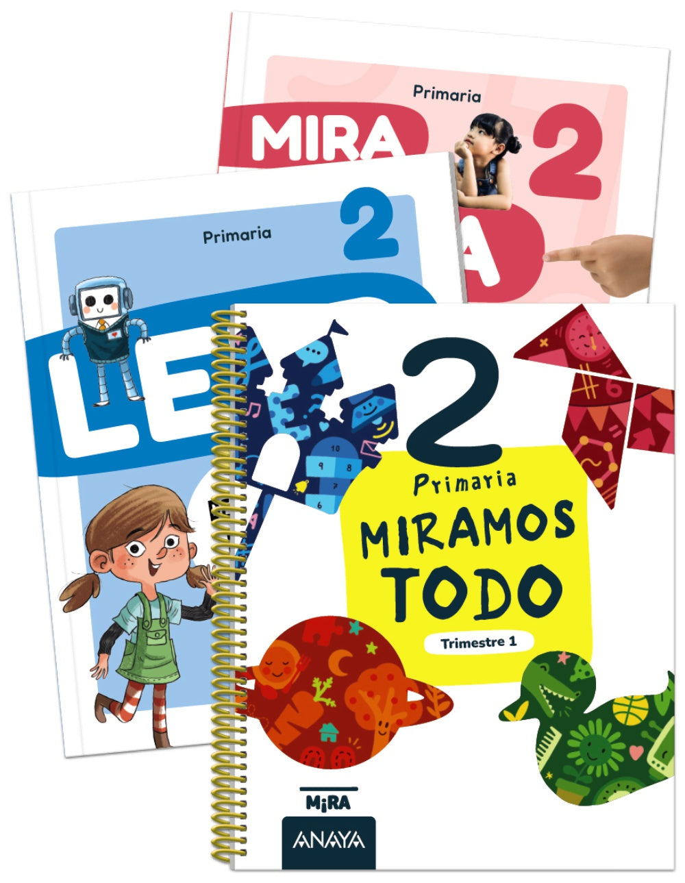Miramos todo 2. Primer trimestre. + Detectives del recreo + Mira, toca, siente... las mates 2. Grupo Anaya (ANAYA EDUCACIÓN) 9788414354643