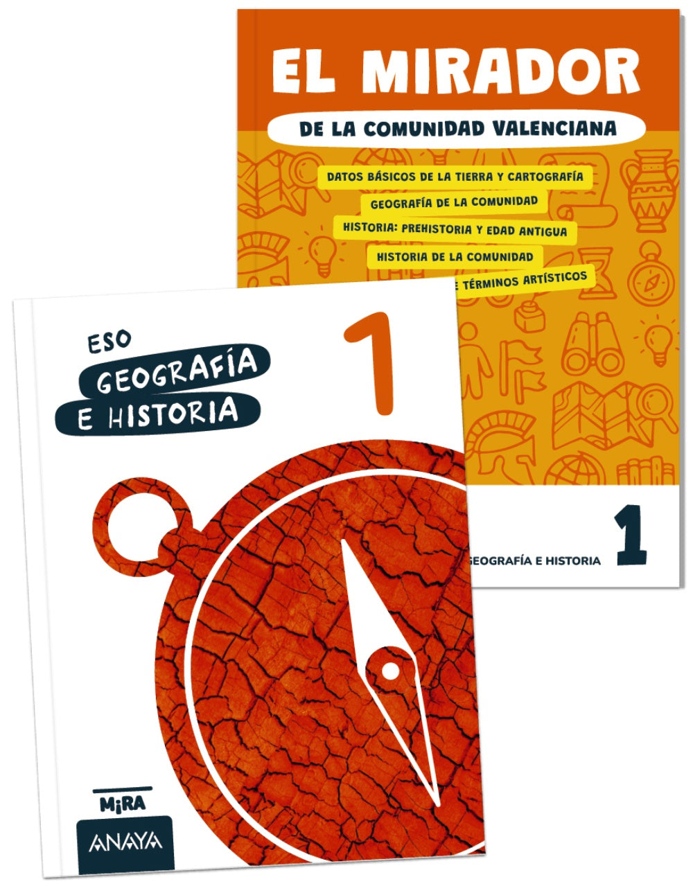 Geografía e Historia 1 + El mirador de la Comunidad Valenciana. Grupo Anaya (ANAYA EDUCACIÓN) 9788414357514