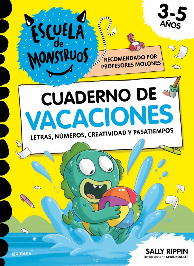 Escuela de Monstruos. Cuaderno de Actividades - Cuaderno de Vacaciones: Letras, Números, Creatividad y Pasatiempos para Niños de 3 a 5 Años Imagen principal del producto