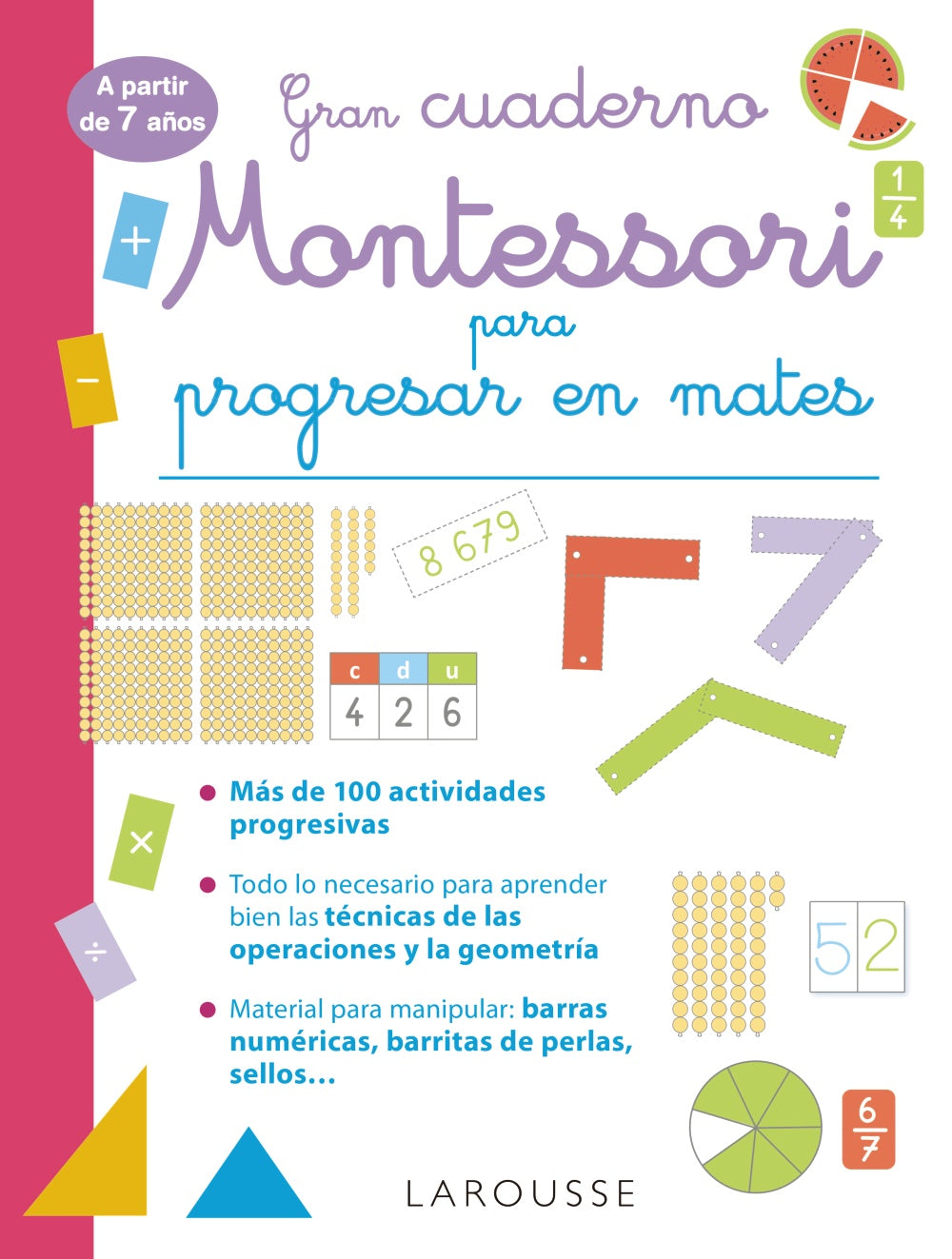 Gran Cuaderno Montessori para Progresar en Mates. a Partir de 7 Años Imagen principal del producto
