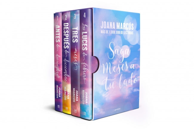 Saga Meses a tu lado (estuche con: Antes de diciembre | Después de diciembre | Tres meses | Las luces de febrero). Joana Marcús (MONTENA) 9788410050907 Imagen principal del producto