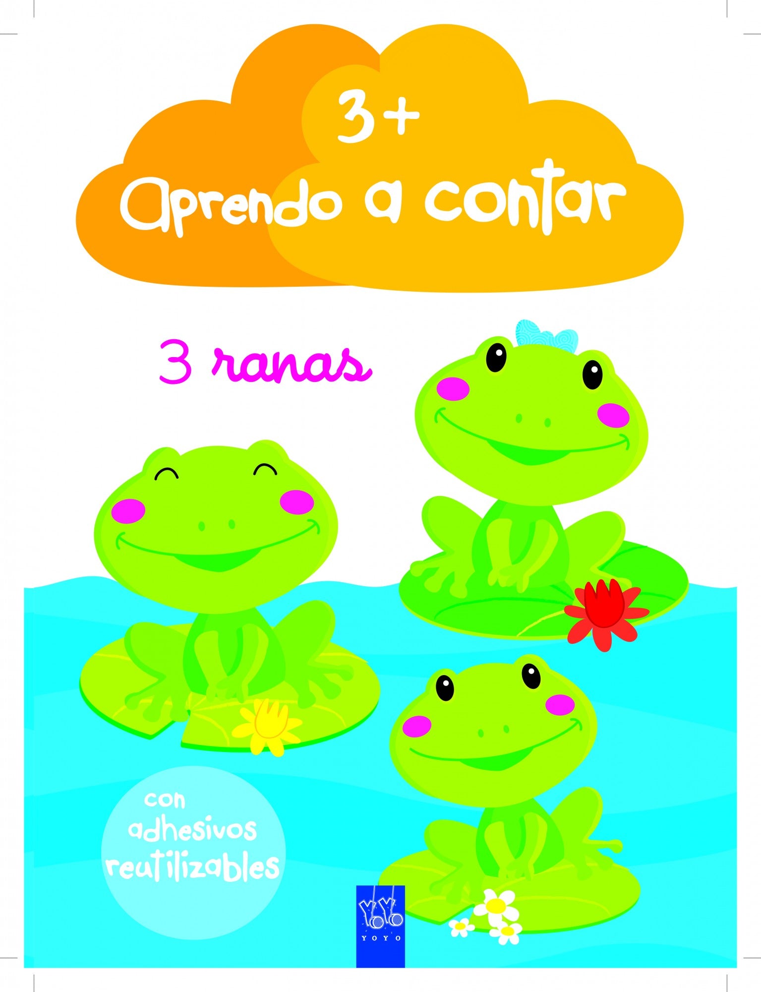 Aprendo a contar +3: Con adhesivos reutilizables Imagen principal del producto