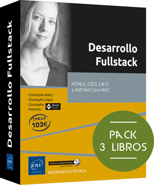 Pack de 3 libros: HTML5, CSS3, C#12 y ASP.Net Core MVC: Pack de 3 libros: HTML5, CSS3, C#12 y ASP.Net Core MVC