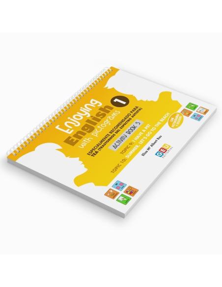 Enjoying English with pictograms 1. Activity book 5. Aa. Vv. (Editorial GEU) 9788418137501 Imagen principal del producto