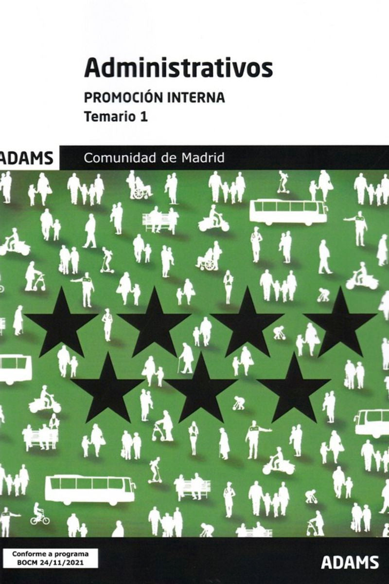 Temario 1 Administrativos de la Comunidad de Madrid, promoción interna Imagen principal del producto