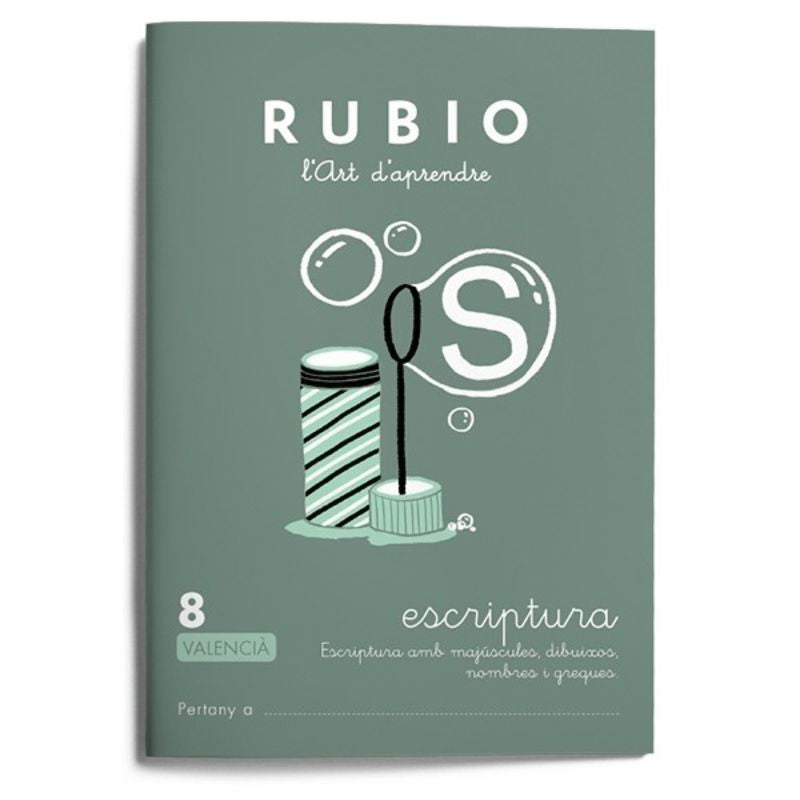 Escriptura RUBIO 8 (valencià). Aa. Vv. (Editorial Rubio) 9788416744879