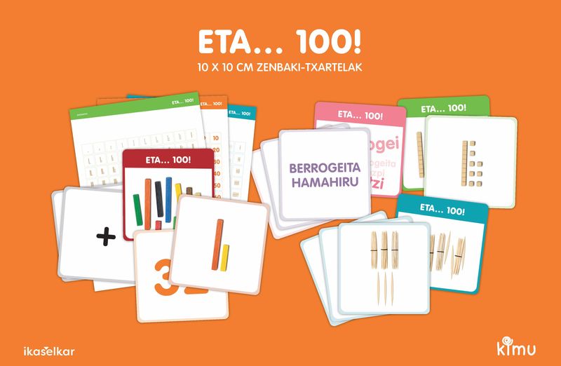 Eta...100! Zenbaki txartelak 0-100 (10x10). Batzuk (Ikaselkar) 9788418410055 Imagen principal del producto