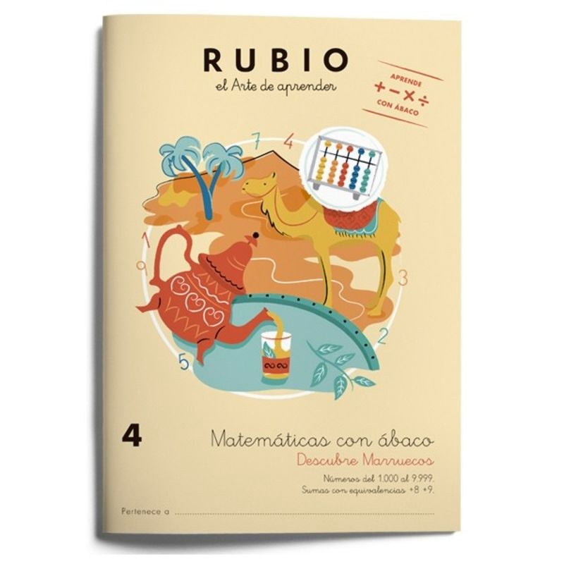 Matemáticas con ábaco 4. Descubre Marruecos. Aa. Vv. (Editorial Rubio) 9788416744190