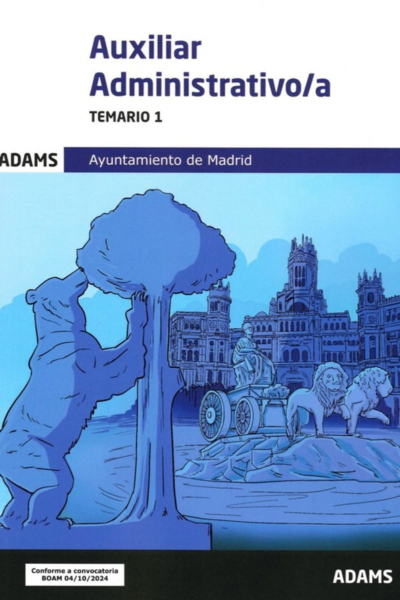 Temario 1 Auxiliares Administrativos del Ayuntamiento de Madrid