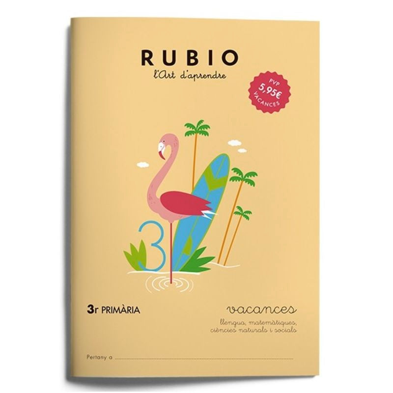 Vacances RUBIO 3r Primària (català). Aa. Vv. (Editorial Rubio) 9788415971948