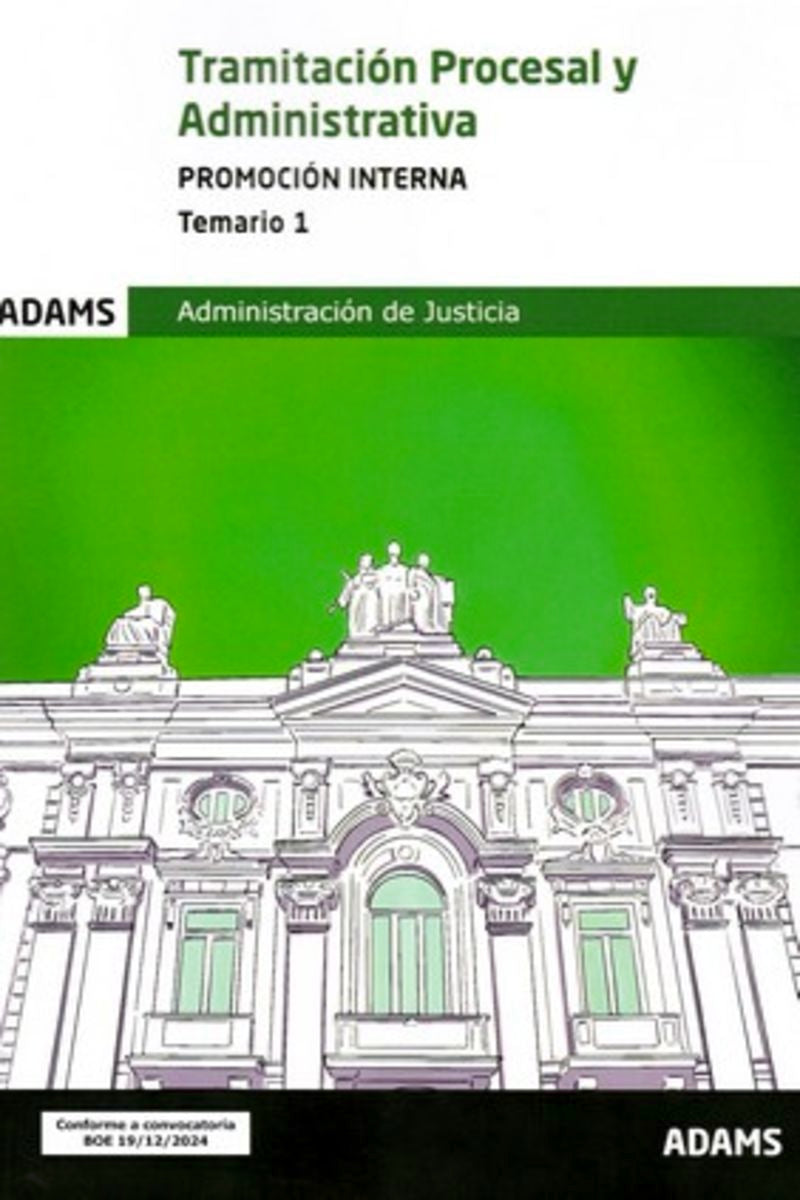 Temario 1 Tramitación Procesal y Administrativa, promoción interna Imagen principal del producto