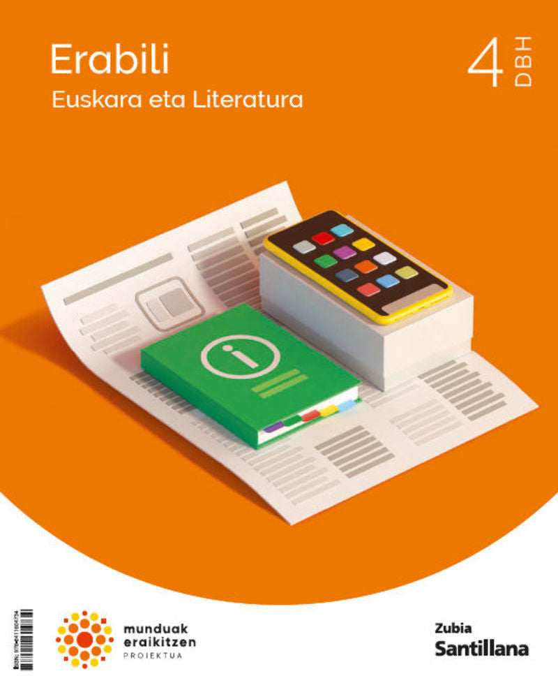 EUSKARA ETA LITERATURA ERABILI 4 DBH MUNDUAK ERAIKITZEN. Batzuk (Zubia Editoriala, S.L.) 9788411604734