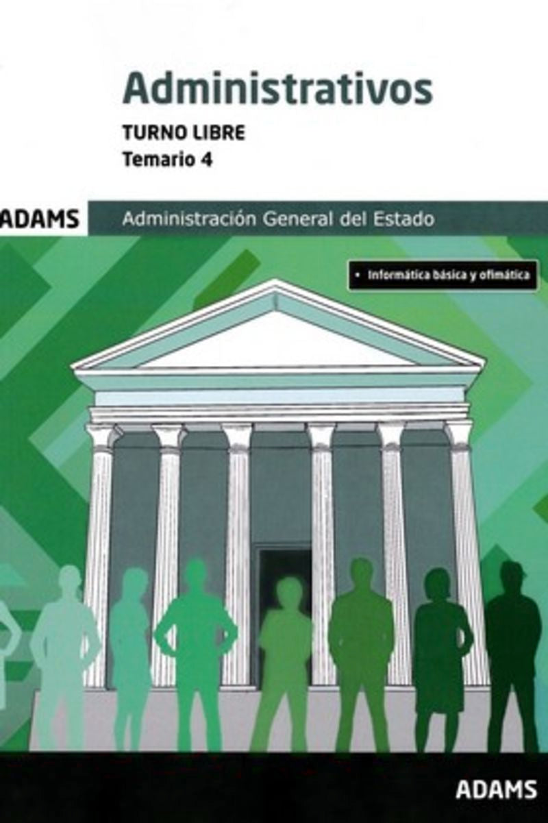 Temario 4 Administrativos Administración del Estado. Turno libre Imagen principal del producto