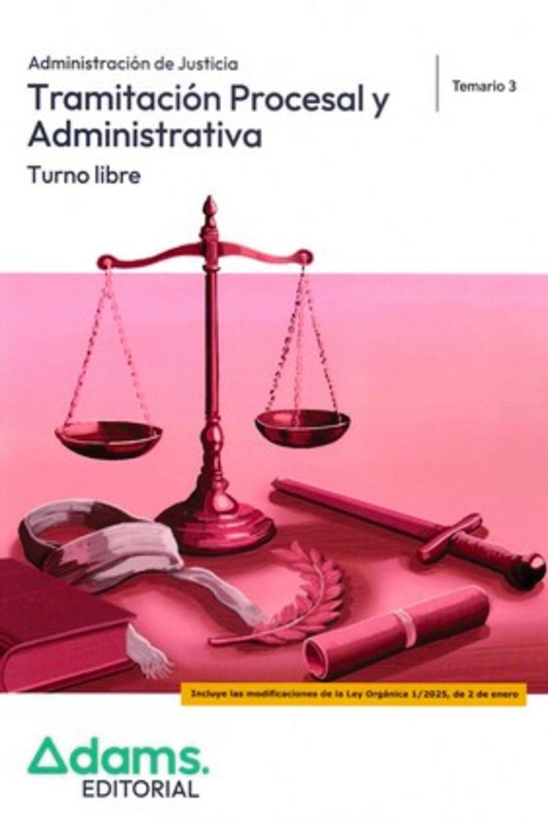 Temario 3 Tramitación Procesal y Administrativa, turno libre Imagen principal del producto
