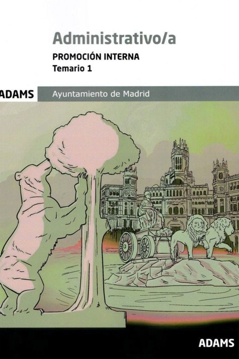 Temario 1 Administrativos Ayuntamiento de Madrid, promoción interna Imagen principal del producto