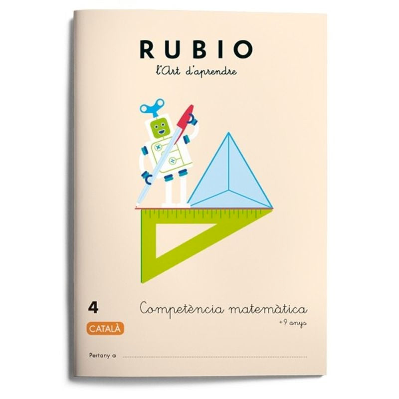 Competència matemàtica RUBIO 4 (català). Aa. Vv. (Editorial Rubio) 9788417427030 Imagen principal del producto