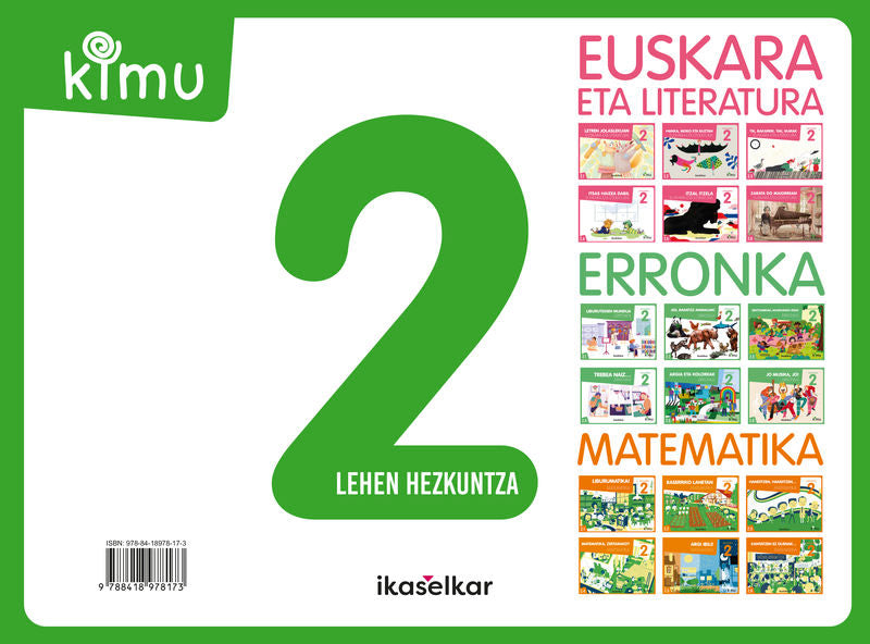 Kimu LH 2 Pack (Euskara+Erronka+Mate). Batzuk (Ikaselkar) 9788418978173