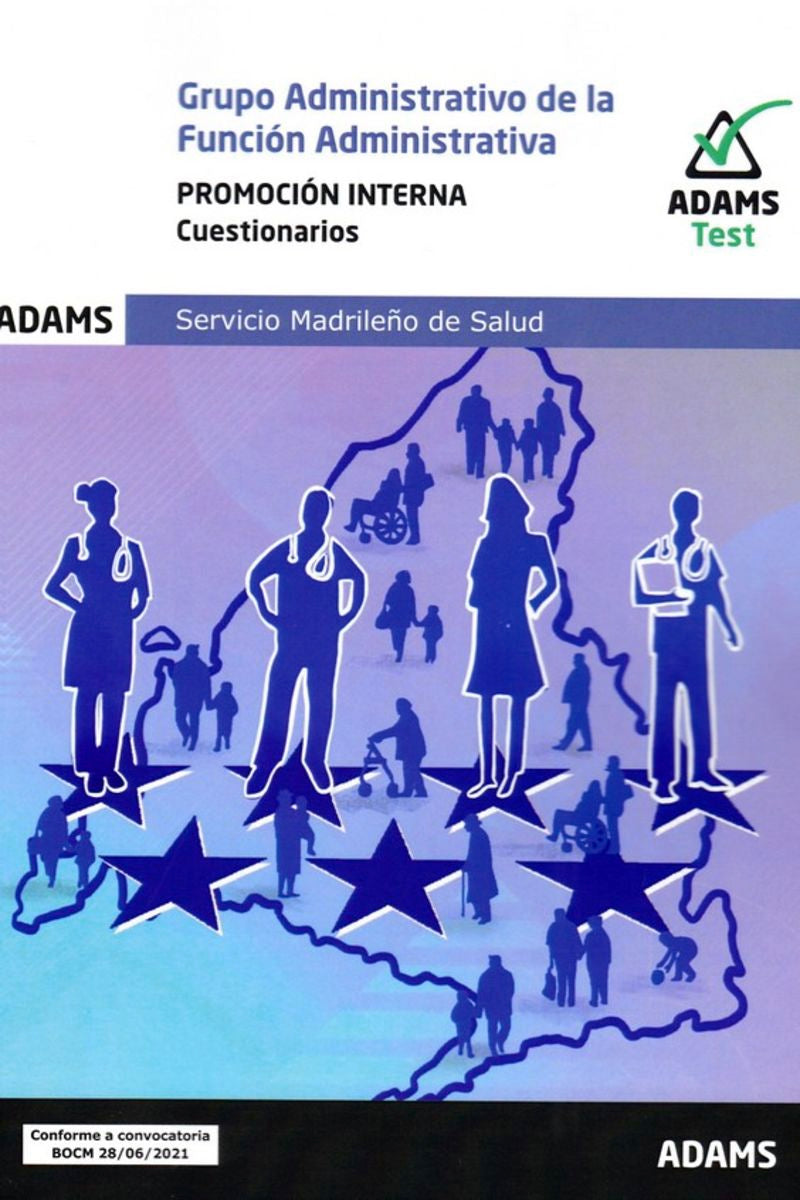 Cuestionarios Grupo Administrativo de la Función Administrativa, promoción interna. Servicio Madrileño de Salud Imagen principal del producto