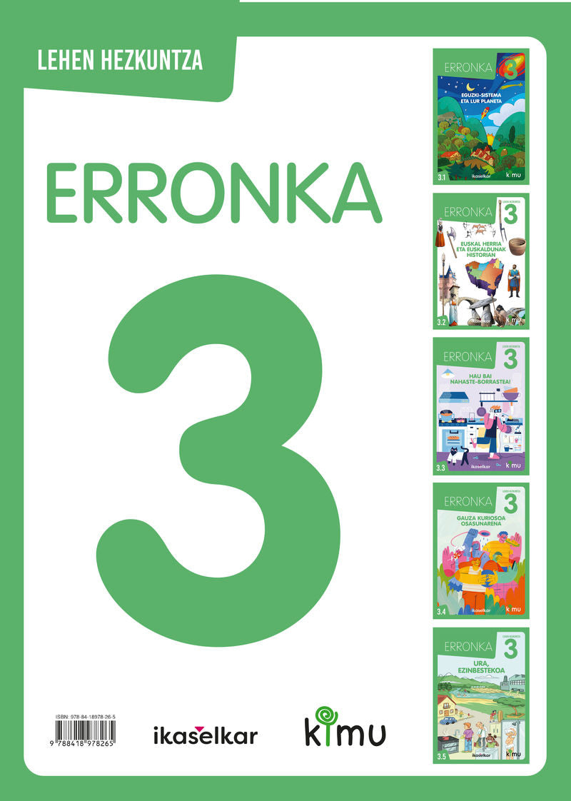 Kimu LH 3. Erronka (Pack 5). Batzuk (Ikaselkar) 9788418978265