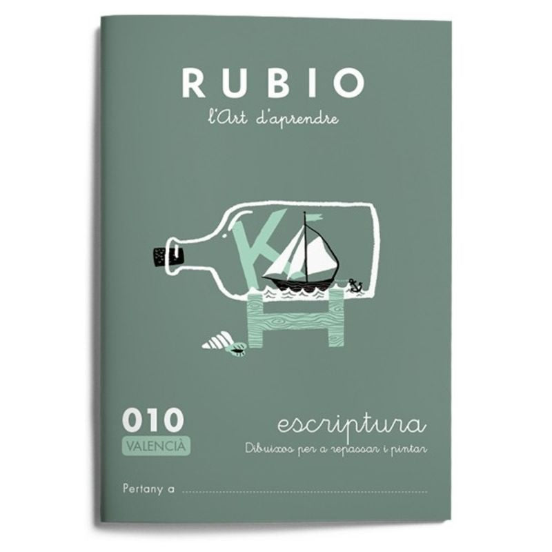 Escriptura RUBIO 010 - dibuixos (valencià). Aa. Vv. (Editorial Rubio) 9788416744794