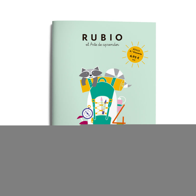 Vacaciones RUBIO (4.º de Primaria). Aa. Vv. (Editorial Rubio) 9788418964695