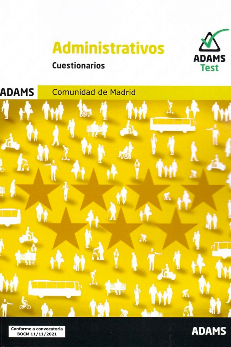 Cuestionarios Administrativos de la Comunidad de Madrid. Aa. Vv. (Adams) 9788411161282 Imagen principal del producto