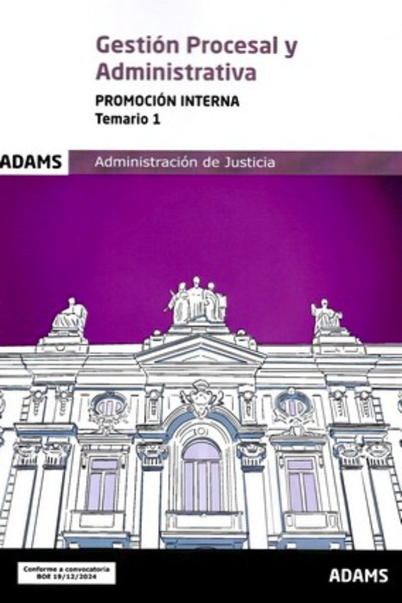 Temario 1 Gestión Procesal y Administrativa. Promoción interna