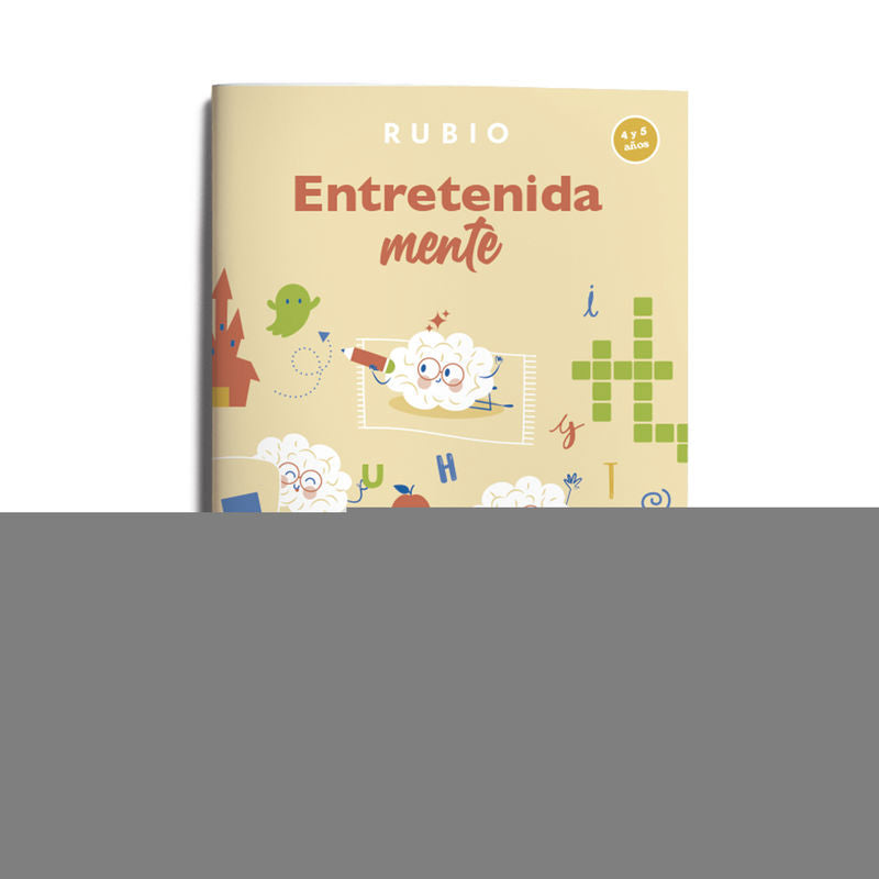 EntretenidaMENTE. Pasatiempos para divertirse y estimular las neuronas (4–5 años). ENRIQUE RUBIO POLO, SLU (Editorial Rubio) 9788418964909