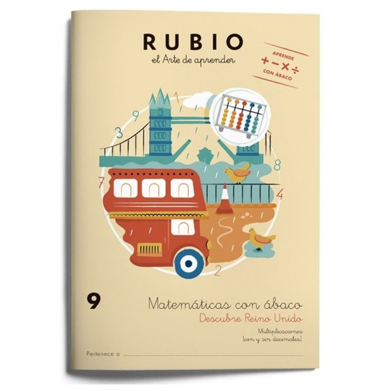 Matemáticas con ábaco 9. Descubre Reino Unido. Aa. Vv. (Editorial Rubio) 9788416744244 Imagen principal del producto