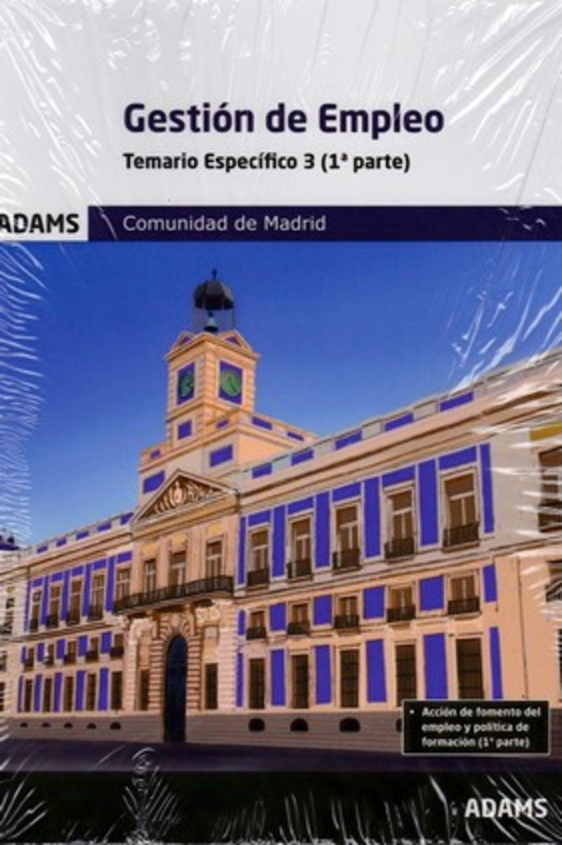 Temario específico 3 Gestión de Empleo de la Comunidad de Madrid Imagen principal del producto