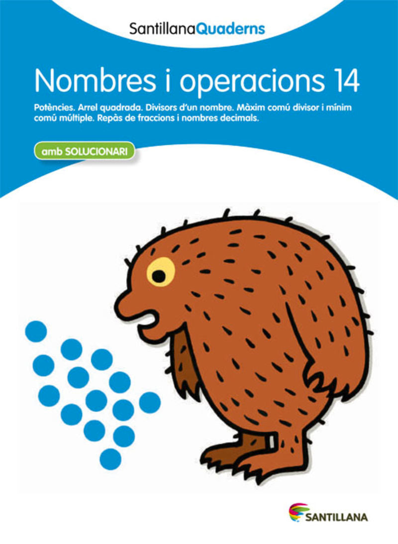 SANTILLANA QUADERNS NOMBREI OPERACION 14. Aa. Vv. (Santillana Educación, S.L.) 9788468013954 Imagen principal del producto