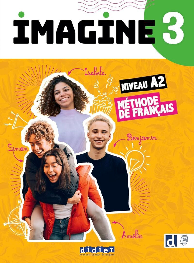 Imagine 3 (A2)  (+App). Aa. Vv. (Didier) 9782278110414 Imagen principal del producto