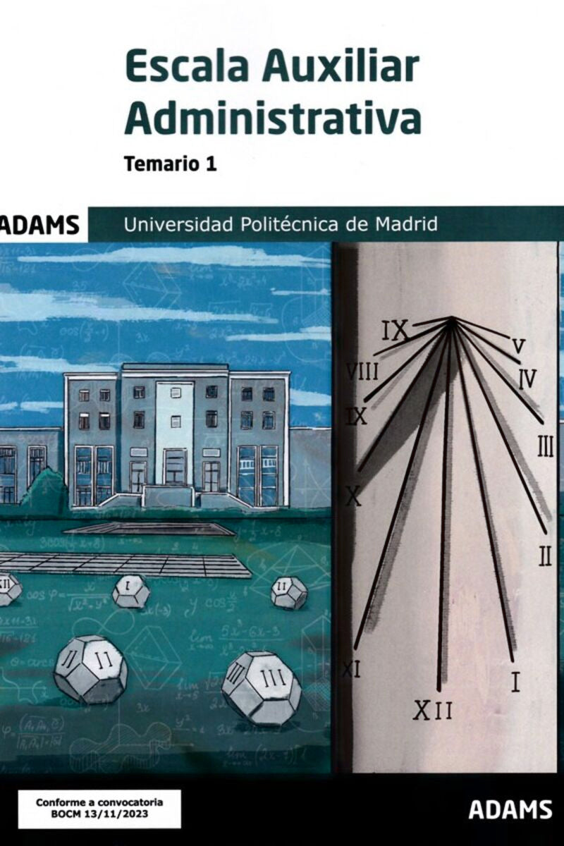 Temario 1 Escala Auxiliar Administrativa de la Universidad Politécnica de Madrid Imagen principal del producto
