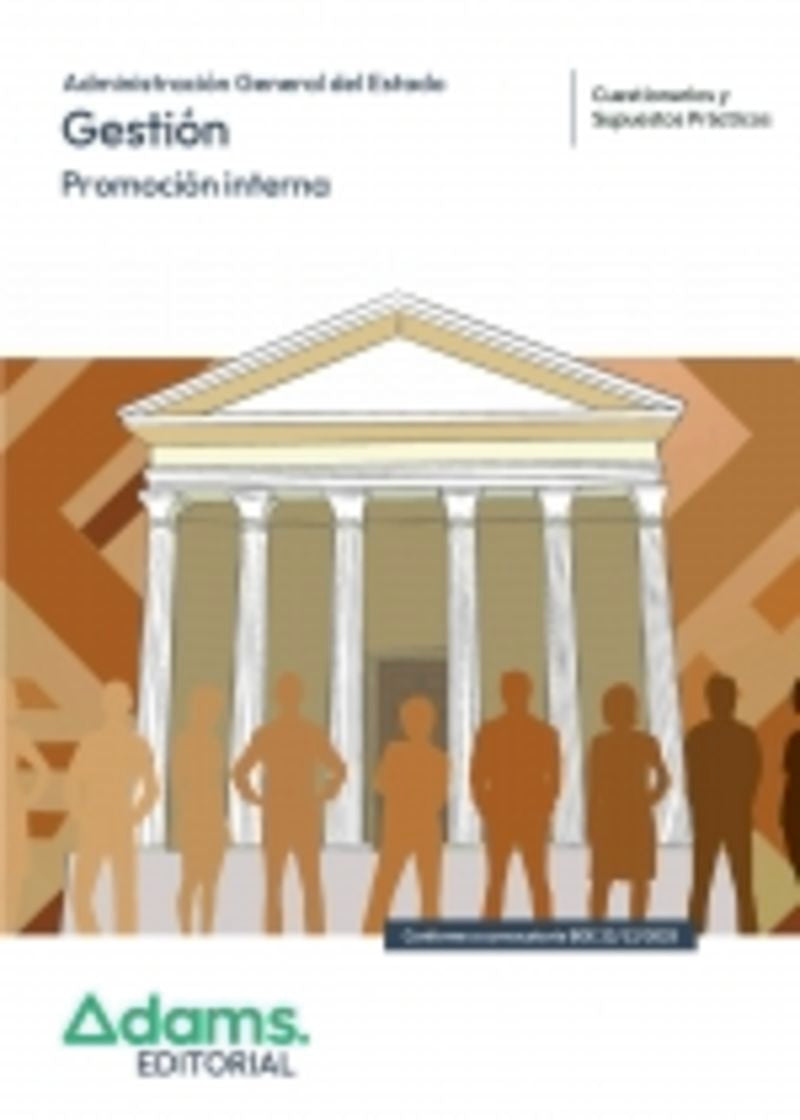 Cuestionarios y supuestos prácticos Gestión de la Administración del Estado. Promoción Interna Imagen principal del producto