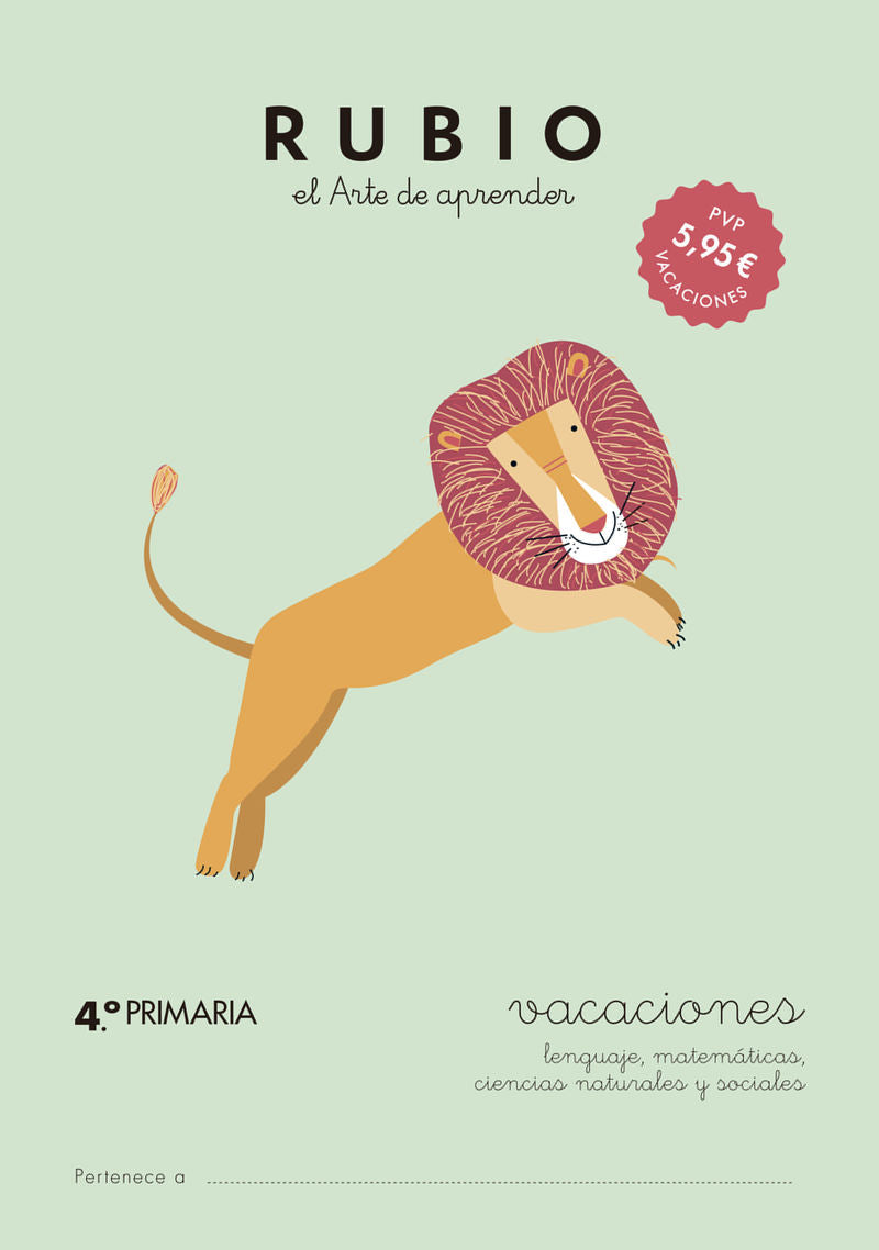 Vacaciones RUBIO (4.º de Primaria). Aa. Vv. (Editorial Rubio) 9788415971641 Imagen principal del producto