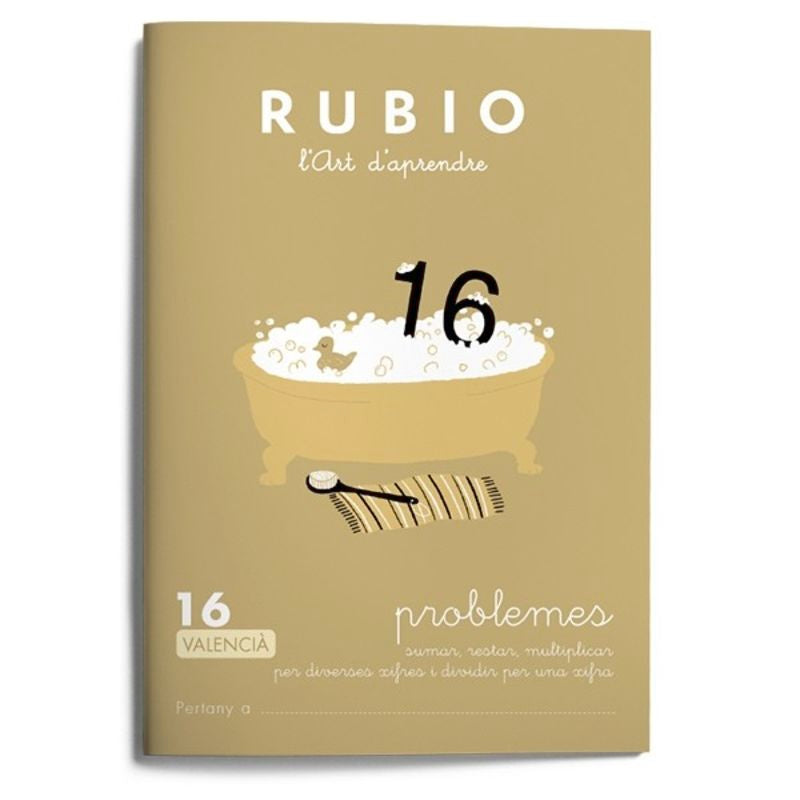 Problemes RUBIO 16 (valencià). Aa. Vv. (Editorial Rubio) 9788416744657 Imagen principal del producto