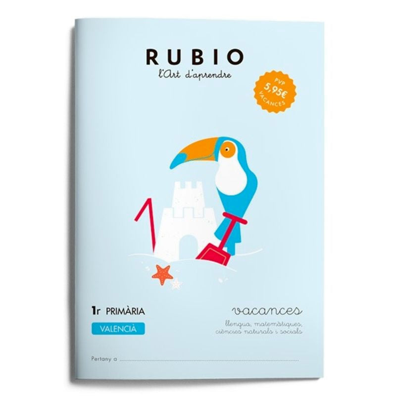 Vacances RUBIO 1r Primària (valencià). Aa. Vv. (Editorial Rubio) 9788416744275