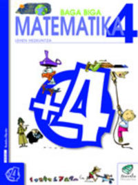 Txanela 4 - Matematika 4. Batzuk (Ikaselkar) 9788483319697 Imagen principal del producto