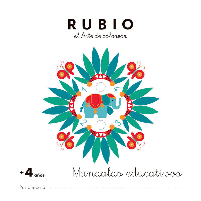 Mandala educativo +4 años. Aa. Vv. (Editorial Rubio) 9788416744084 Imagen principal del producto