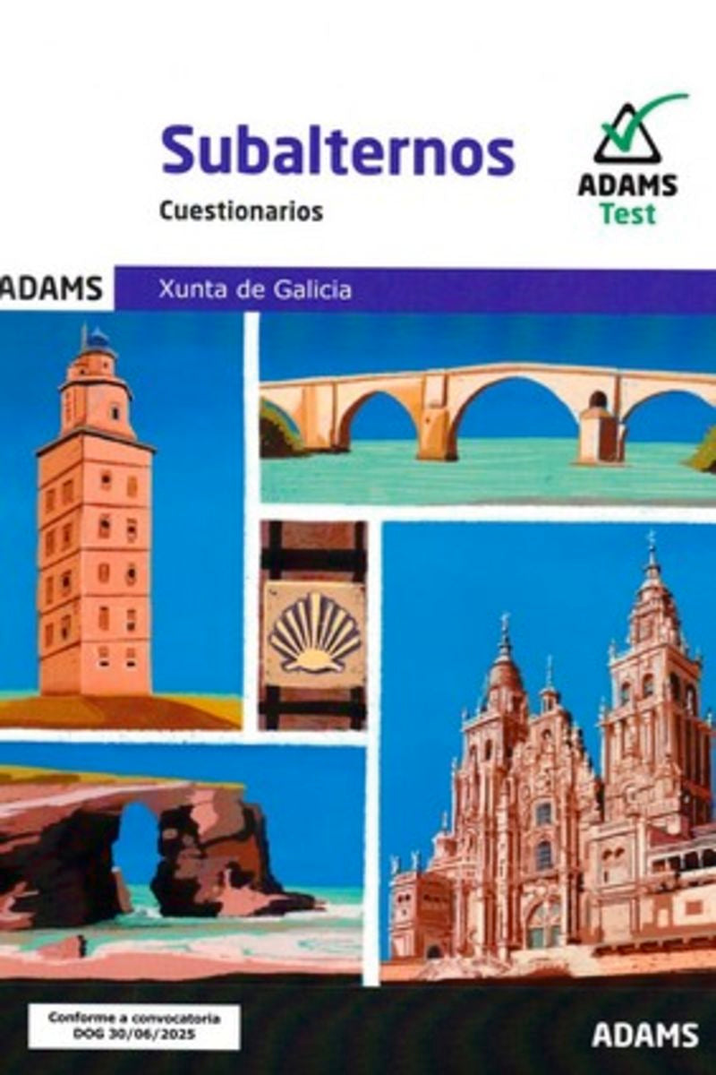 Cuestionarios Subalternos Xunta de Galicia Imagen principal del producto