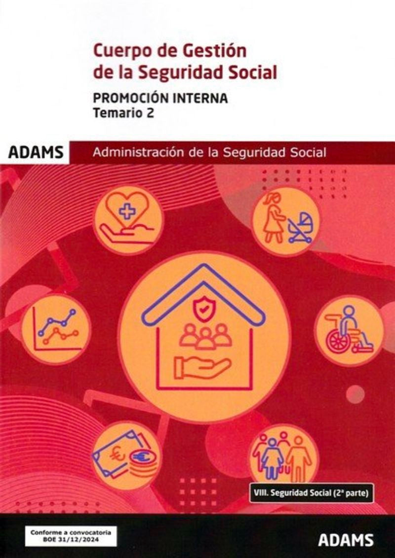 Temario 2 Cuerpo de Gestión de la Administración de la Seguridad Social, promoción interna Imagen principal del producto