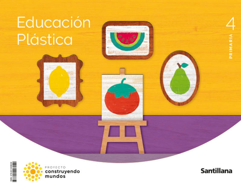 EDUCACION PLASTICA 4 PRIMARIA CONSTRUYENDO MUNDOS. Aa. Vv. (Santillana Educación, S.L.) 9788414408049